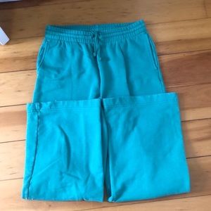 TNA green wide leg sweet pants